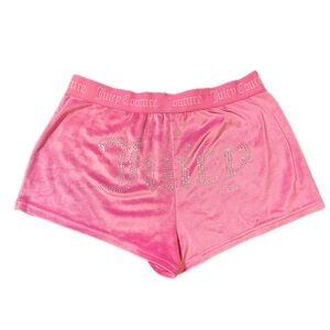 Juicy Couture Pink Velour Lounge Shorts